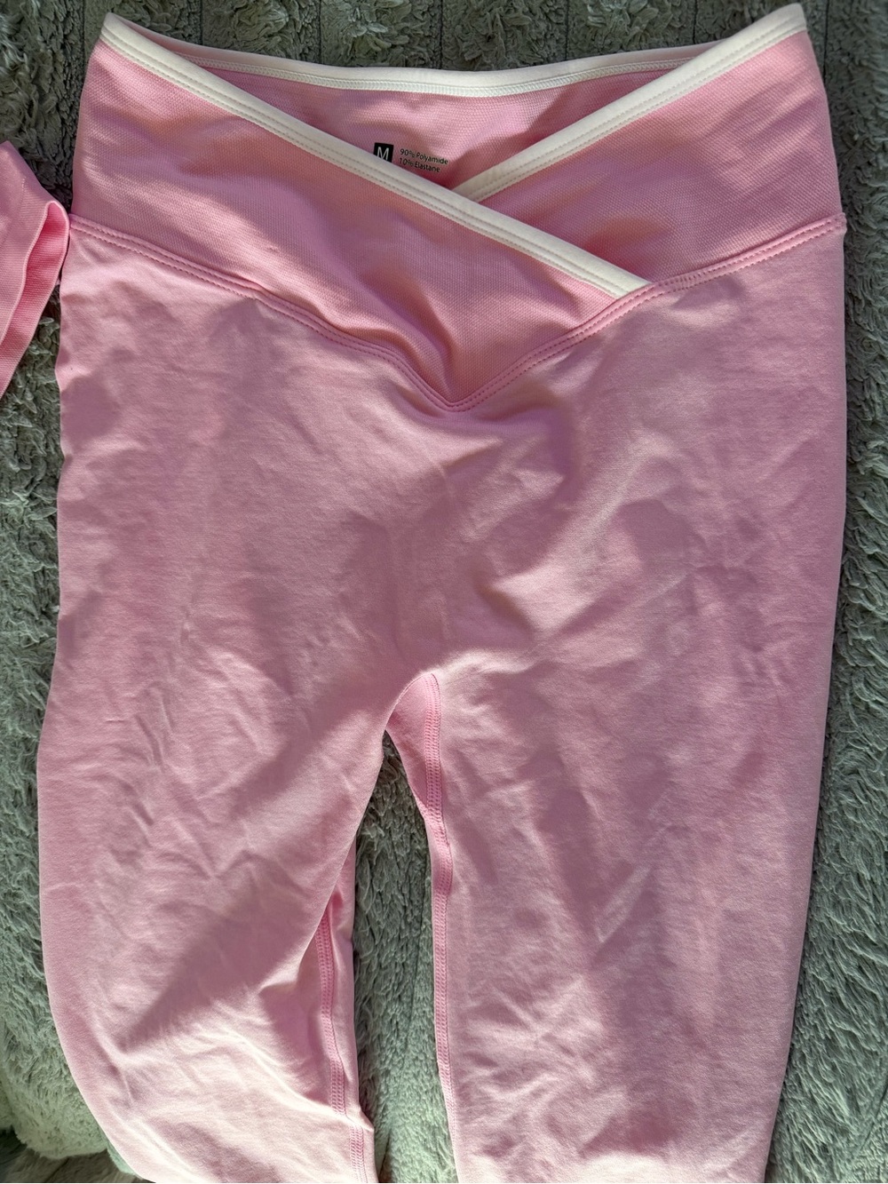 Pink Women's Ribbed Tank & Legging Set - Picture 4 of 8
